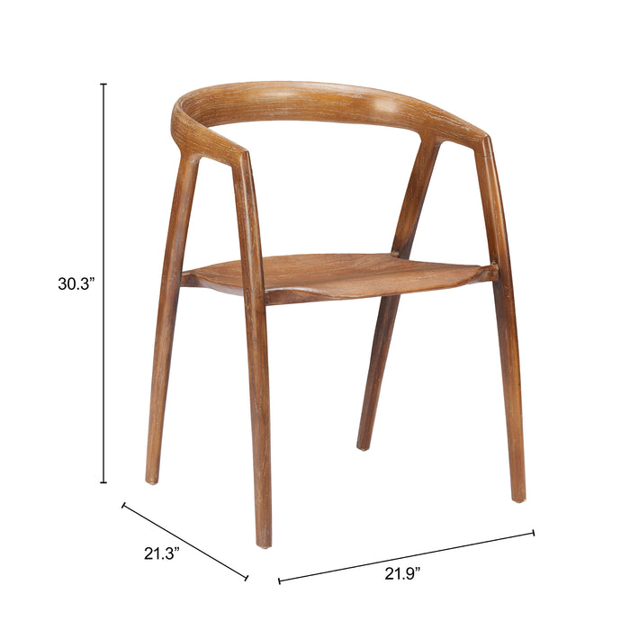 Ziran Dining Chair (Set of 2) Walnut