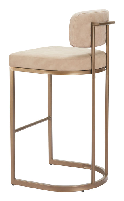 Velar Barstool (Set of 2) Beige
