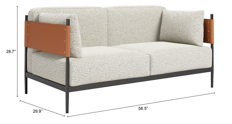 Stirbe Loveseat Gray