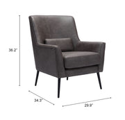 Ontario Accent Chair Vintage Black