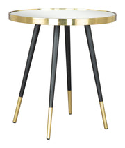 Particle Side Table Gold & Black