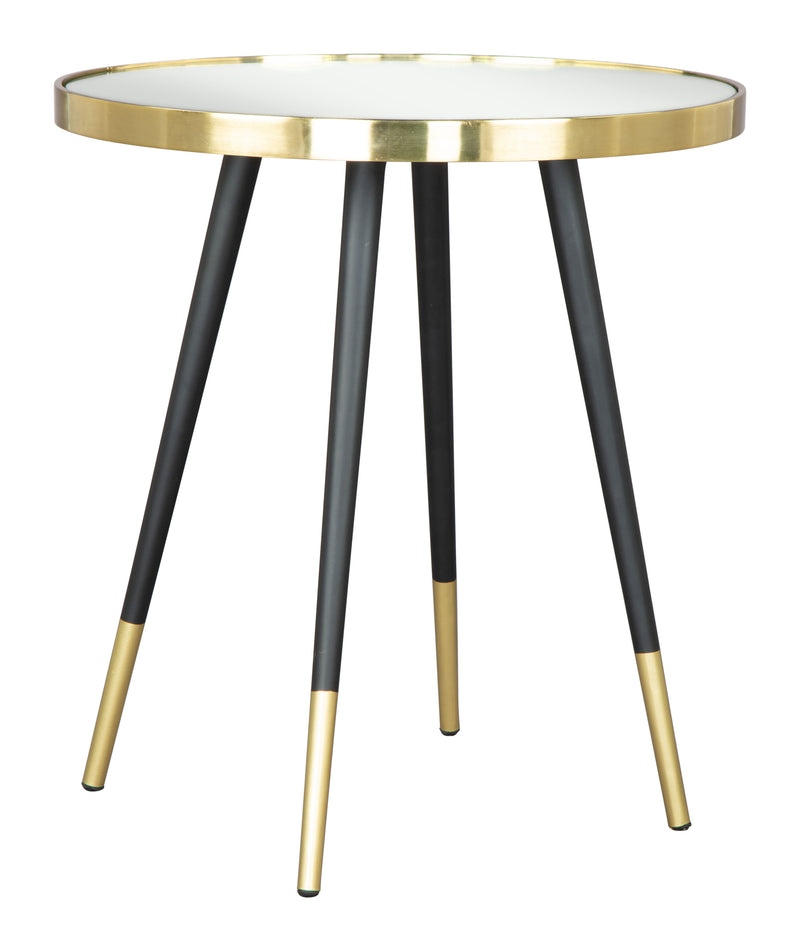 Particle Side Table Gold & Black