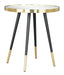 Particle Side Table Gold & Black