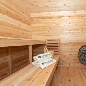 Georgian Cabin Sauna with Porch