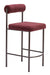 Livorno Counter Stool (Set of 2) Red & Bronze