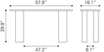 Risan Console Table Whitewashed