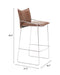 Pola Barstool Brown