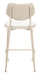 Zeal Counter Stool (Set of 4) Light Gray