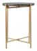 David Side Table Gray & Gold