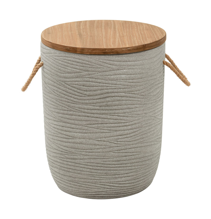 Biban Side Table Natural & Gray