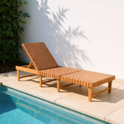 Breath Chaise Lounge Brown