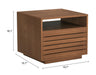 Slit Nightstand Walnut