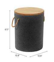 Beban Side Table Natural & Black