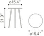 Politik Side Table Silver