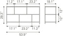 Singularity Console Table White & Black