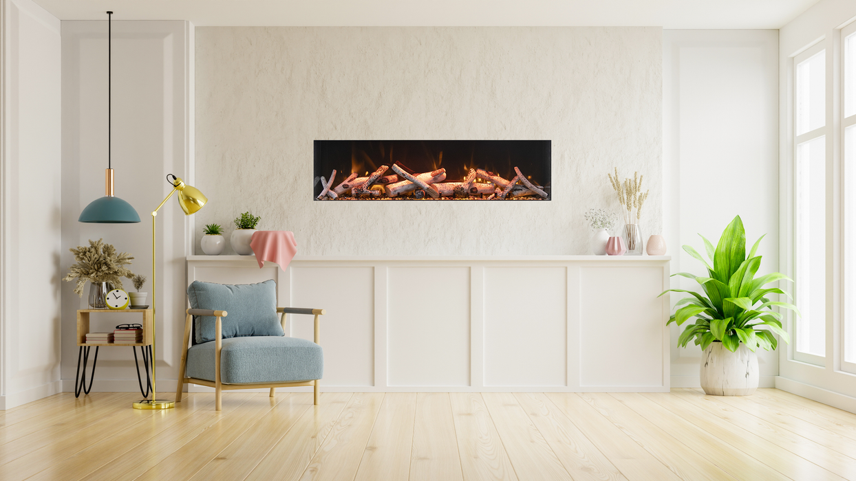 Deep Indoor or Outdoor Electric Built-in only with black steel surround