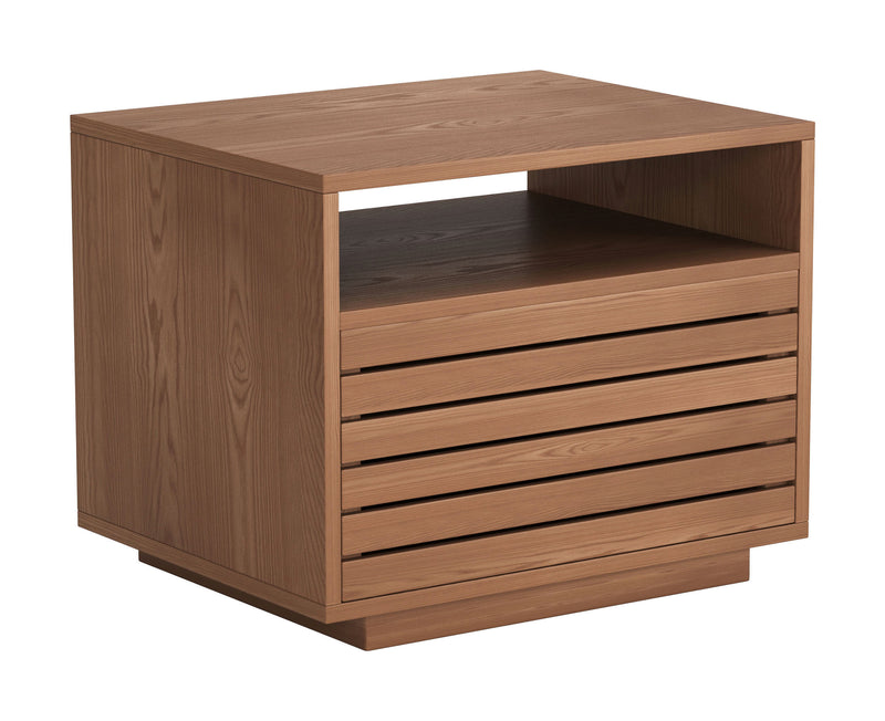 Slit Nightstand Walnut