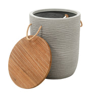 Biban Side Table Natural & Gray