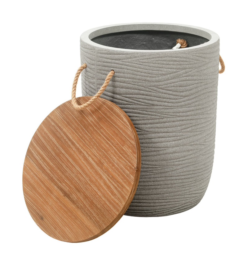 Biban Side Table Natural & Gray