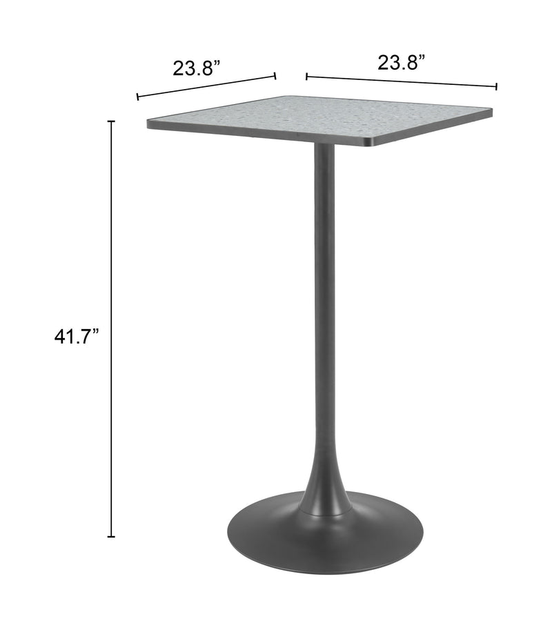 Spot Bar Table Gray & Black