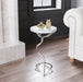 Joel Side Table White & Silver