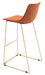 Adele Barstool (Set of 2) Orange & Gold