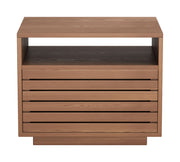 Slit Nightstand Walnut