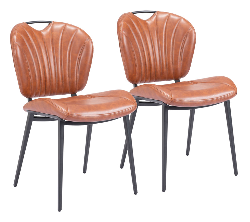 Terrence Dining Chair (Set of 2) Vintage Brown