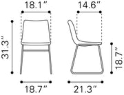 Smart Dining Chair (Set of 2) Vintage Espresso