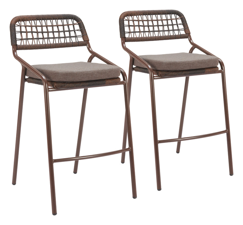 Rio Barstool (Set of 2) Brown