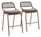 Rio Barstool (Set of 2) Brown