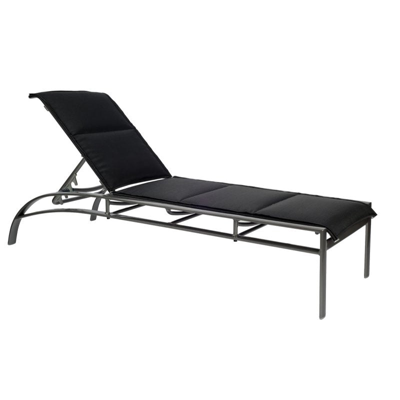 Metropolis Padded Sling Adjustable Chaise Lounge - Stacking Padded Sling