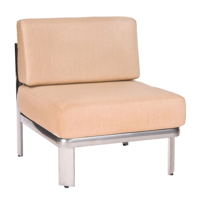 Metropolis Armless Sectional Unit Cushion