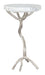 Joel Side Table White & Silver