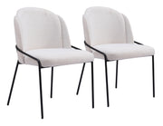 Jambi Dining Chair (Set of 2) Ivory