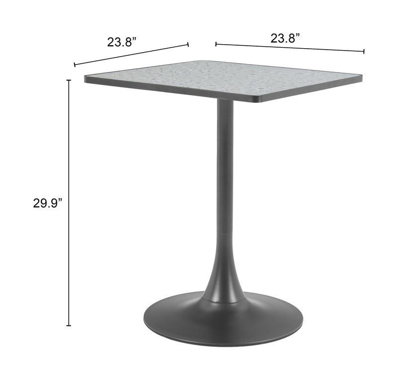 Spot Bistro Table Gray & Black