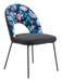 Merion Dining Chair (Set of 2) Multicolor Print & Black