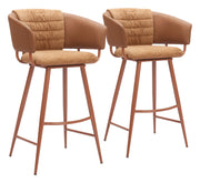 Juno Barstool (Set of 2) Brown