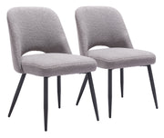 Teddy Dining Chair (Set of 2) Gray