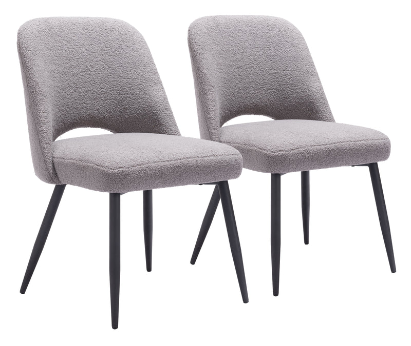 Teddy Dining Chair (Set of 2) Gray