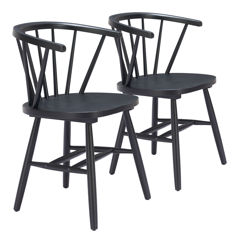 Stenger Dining Chair (Set of 2) Black