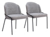 Jambi Dining Chair (Set of 2) Black & White