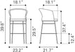 Freycinet Barstool (Set of 2) Natural