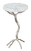 Joel Side Table White & Silver