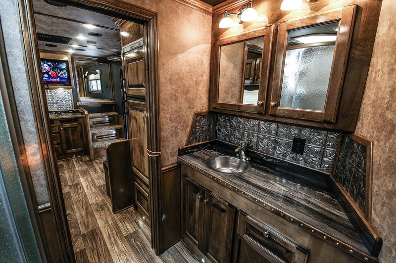 14" Round Hammered Copper Bar Sink