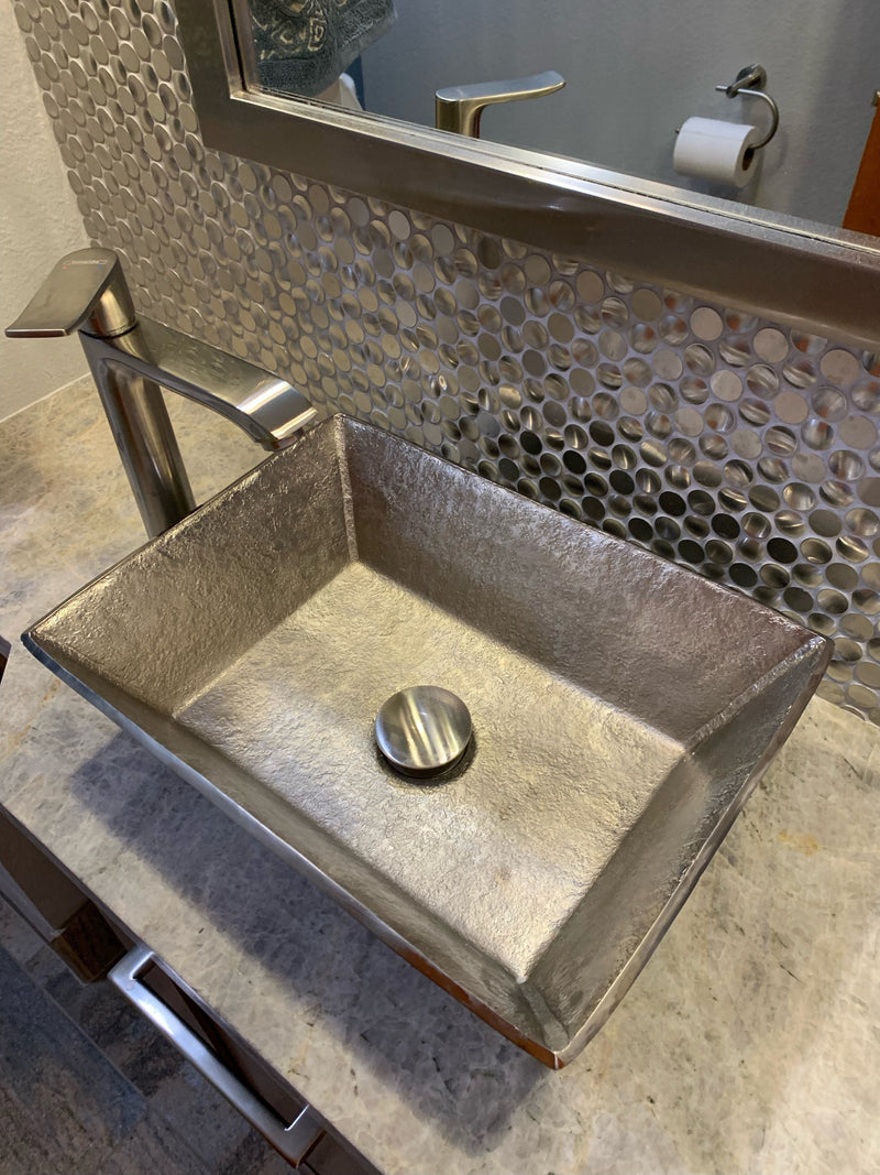 15” Rectangle Vessel Terra Firma Copper Sink