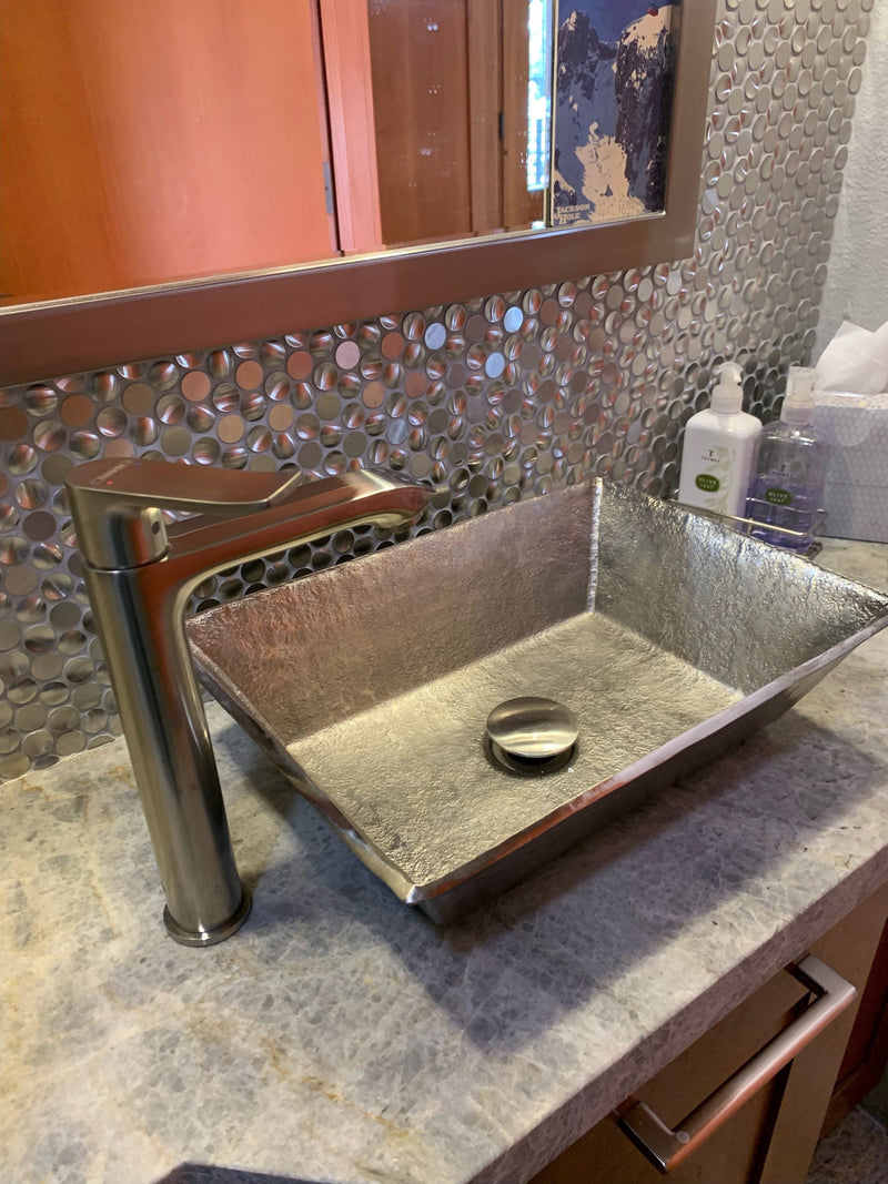 15” Rectangle Vessel Terra Firma Copper Sink