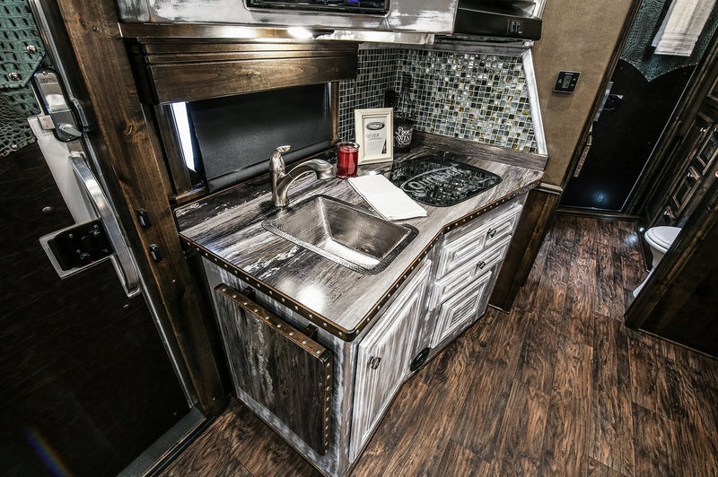 15" Square Hammered Copper Bar/Prep Sink