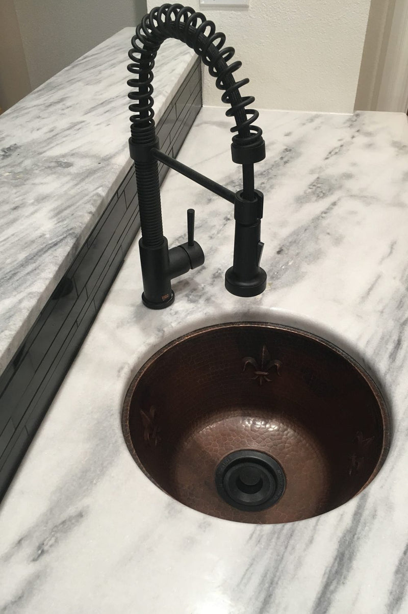 16" Round Copper Bar Sink