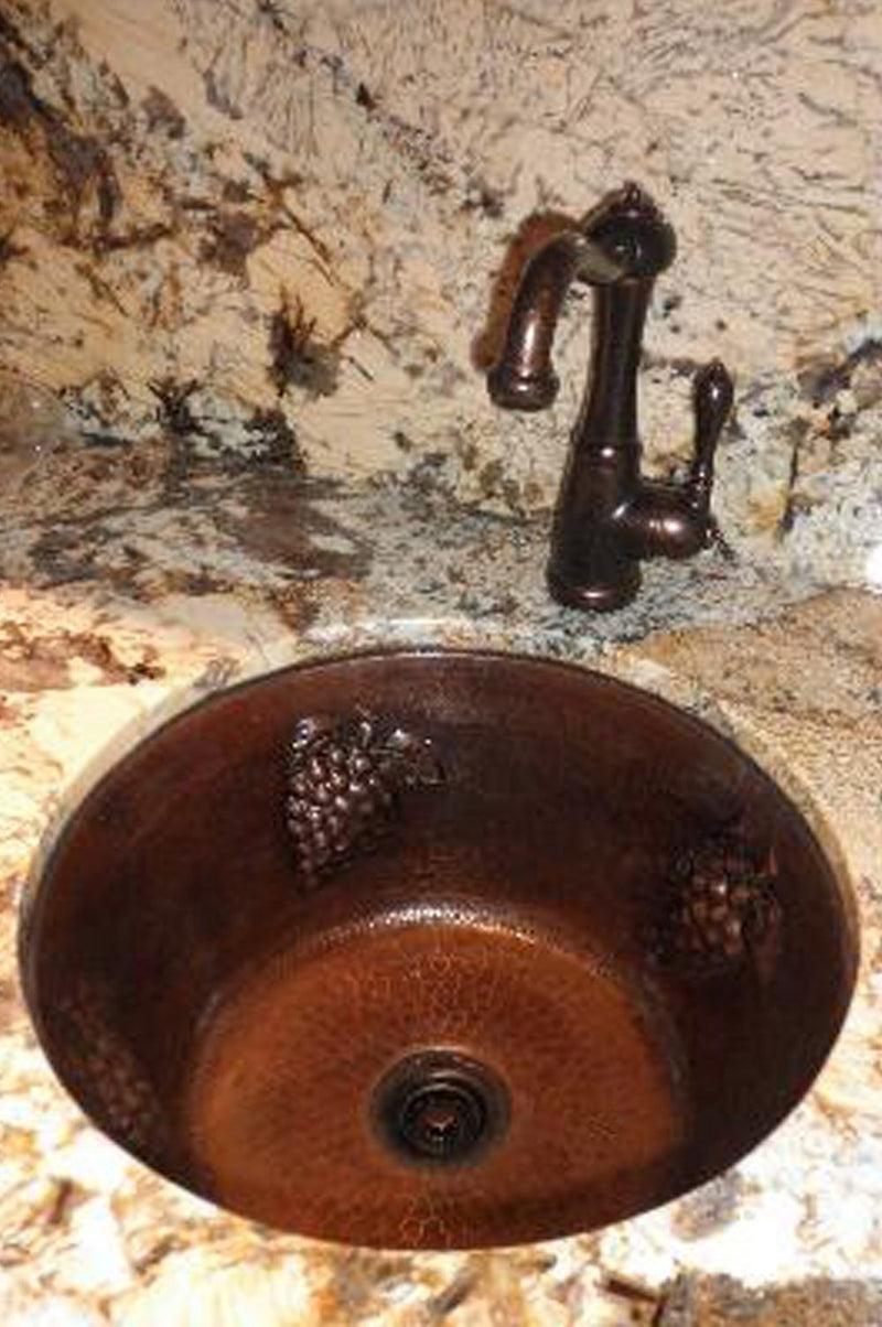 16" Round Copper Bar Sink